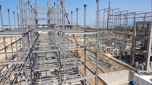 Construction of steel structure of oil refinery line, warehouse structure and administrative structure of Dane Talaie Dariush Company in Amirabad Port of Mazandaran, Iran