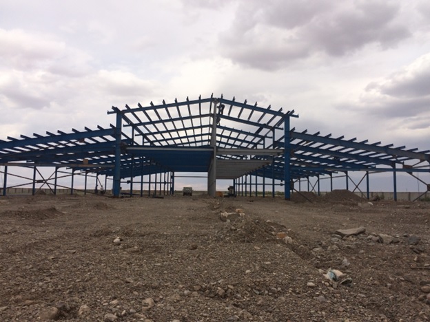 Construction of a 4000 m2 Shed used for Slaughterhouse and Cold Storage structure at Neyshabur